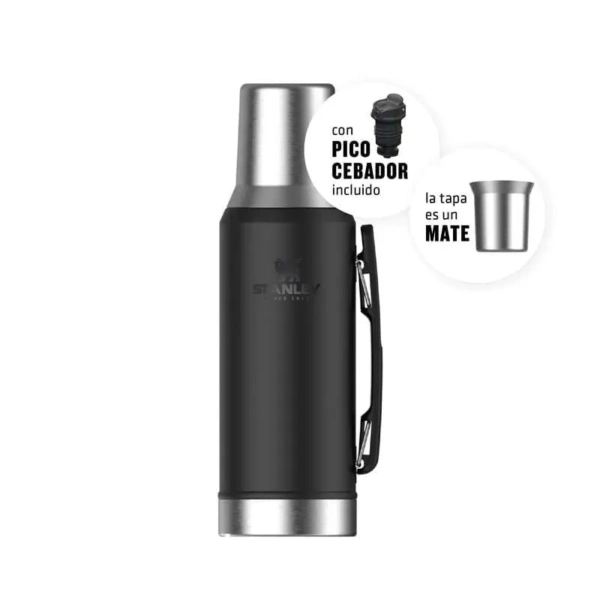 Termo Mate System Classic 1.2 Lts 2.0 Negro