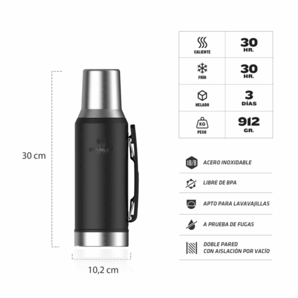 Termo Mate System Classic 1.2 Lts 2.0 Negro - Imagen 4