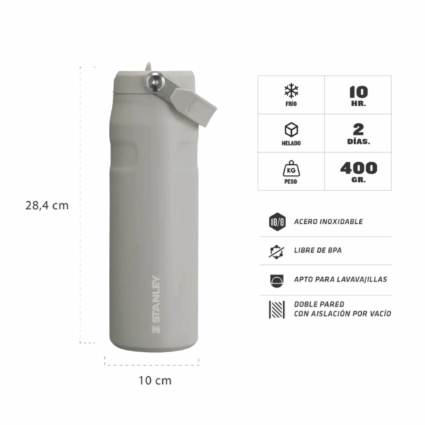 Botella Aerolight Flipstraw 710 Ml Ash - Imagen 2