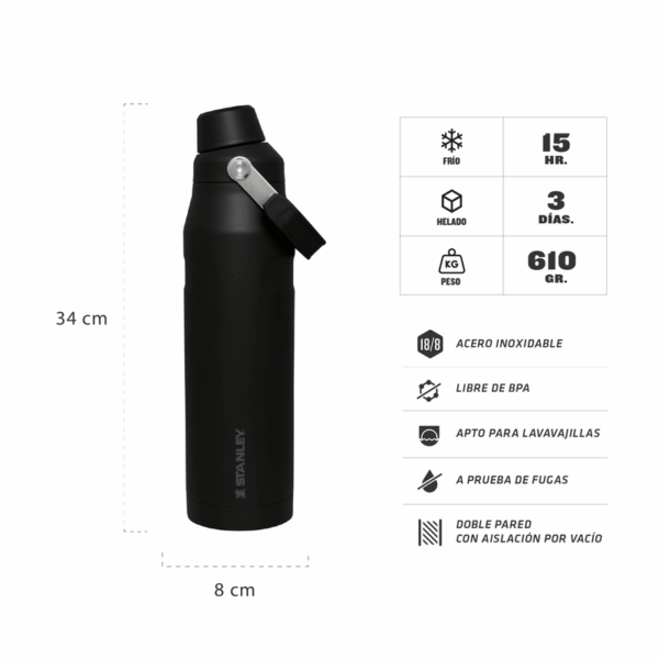 Botella Iceflow Aerolight 710 Ml - Black 2.0 - Imagen 3