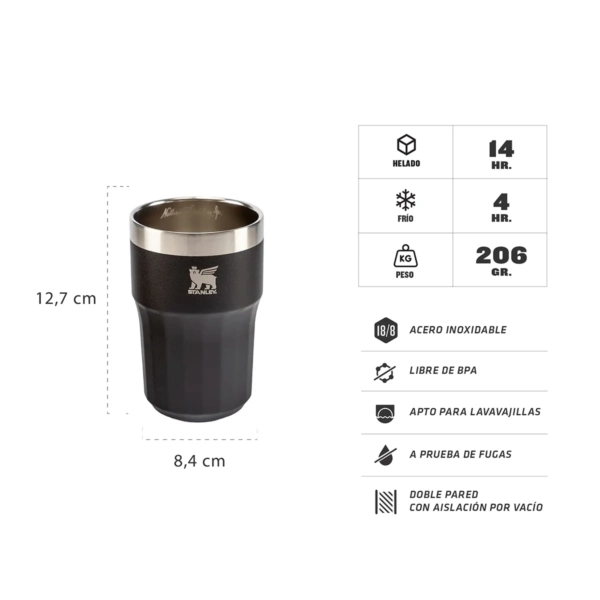 Vaso Golden Hour Beer F. Black 408 Ml. - Imagen 4