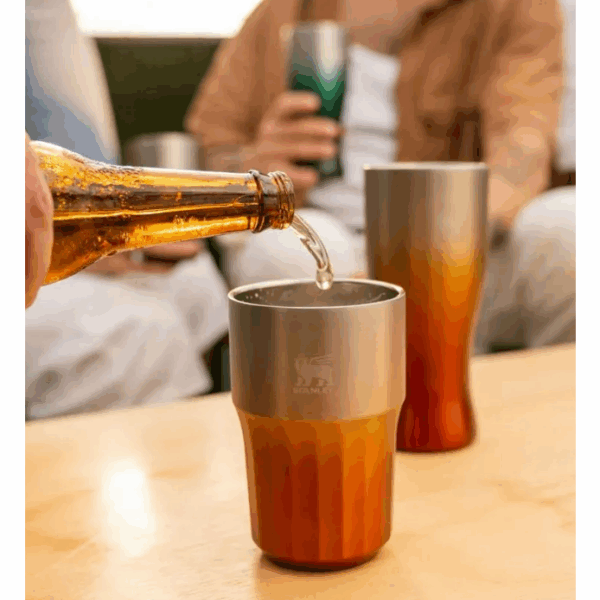 Vaso Golden Hour Beer Stainles Steel 408 Ml. - Imagen 2