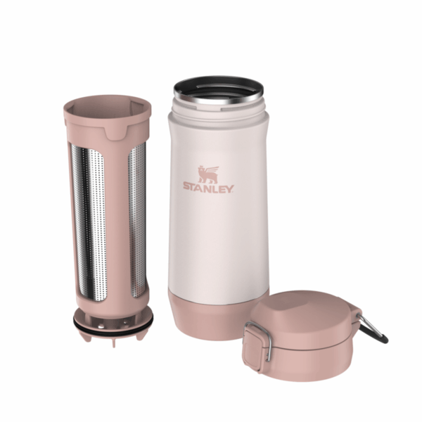 Yerbera Con Despolvillador  500g.  Rose Quartz - Imagen 3
