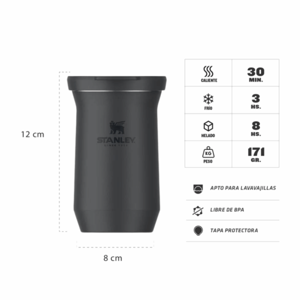 Mate 200 Ml. terere Negro - Imagen 3