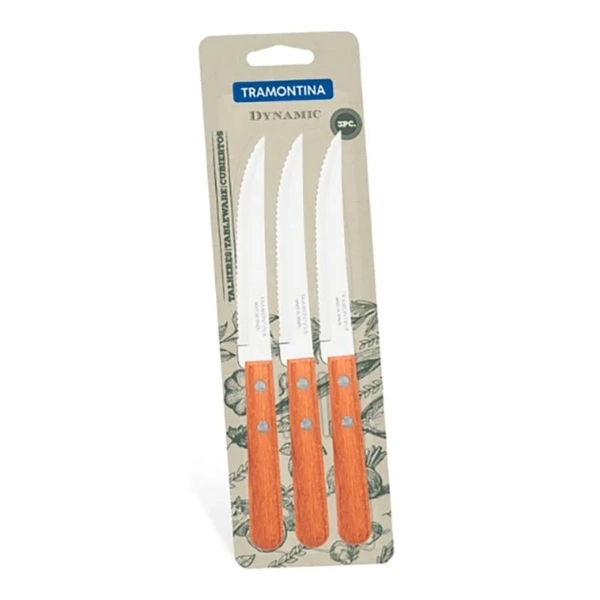 Dynamic Cuchillo Asado 5" Blister 3 Pz. Tramontina