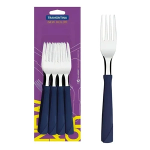New Kolor Azul Tenedor Blister 12 Pz. Tramont