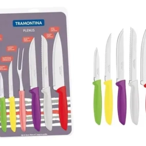 Plenus Juego De Cuchillas 6 Pz. Mango Color Tramon