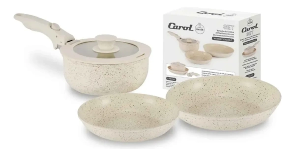 Bateria De Cocina 5 Pzas Beige
