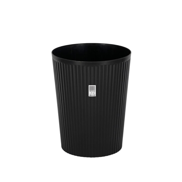 Papelera Cilindrica 10.4l Negra