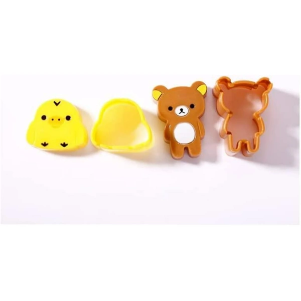 Molde Decorativo Para Sandwich Diseño Bear&chicken - Imagen 2