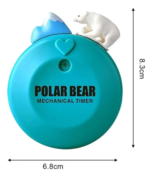 Timer Mecánico Con Imán Polar Bear - 60 Minutos - Imagen 2