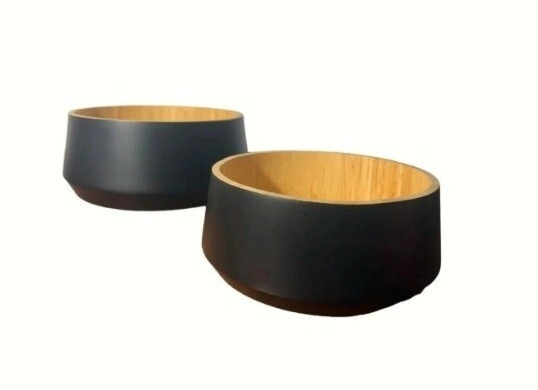 Set X 2 Ensaladeras Bambu Ø 25 5 X 10 Cm - Ø 20 5