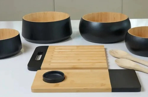 Set X 2 Ensaladeras Bambu Ø 25 5 X 10 Cm - Ø 20 5 - Imagen 2