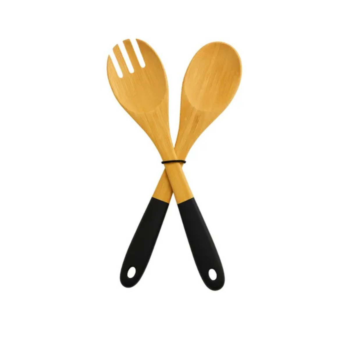 Set X 2 Utensilios Bambu Para Ensalada 30 X 6 X 1 - Imagen 2