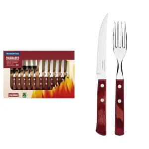 Juego Para Asado Tramontina Polywood 12pzas