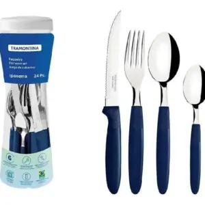 Ipanema Juego De Cubiertos 24 Pz. Frasco Azul Tra