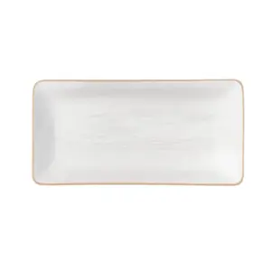 Bandeja Rectangular 29x15x3 Cm. Blanco