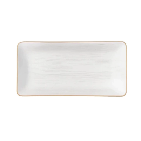 Bandeja Rectangular 29x15x3 Cm. Blanco