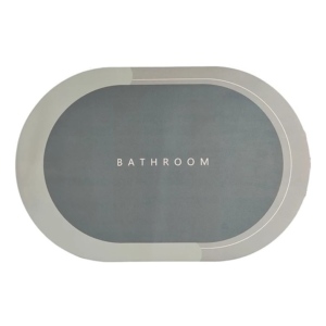 Alfombra BaÑo Oval Secado Rapido 38*58 Cm