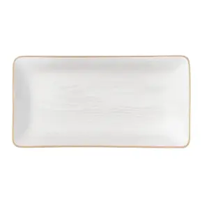 Bandeja Rectangular 23x13x4 Cm - Blanca
