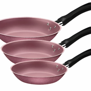Juego De Sartenes Tramontina Linz 3 Piezas Rosa Gr