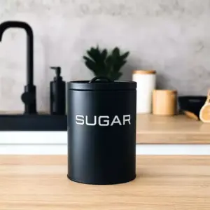 Lata Azucar 11x15cm Negra