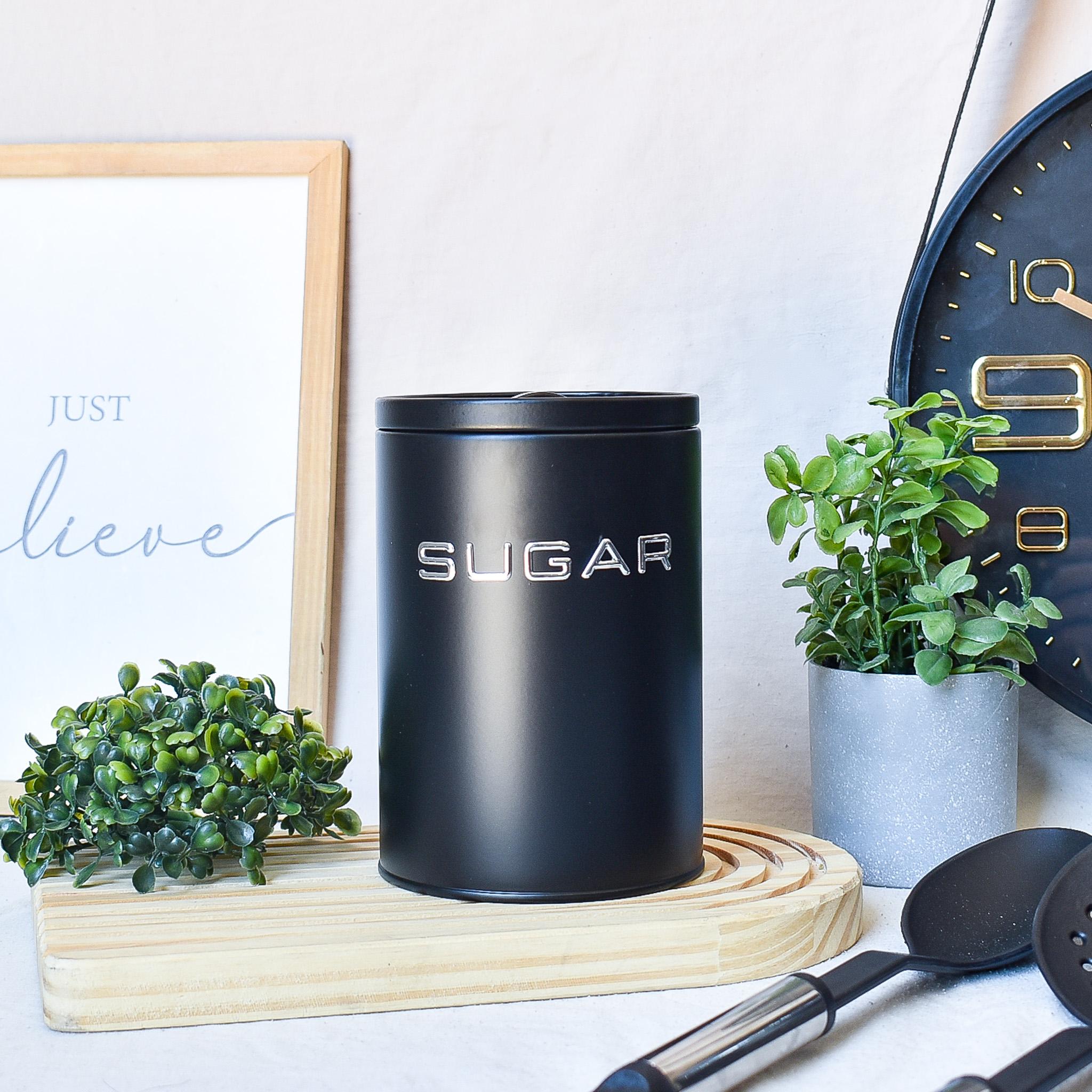 Lata Azucar 11x15cm Negra - Imagen 2