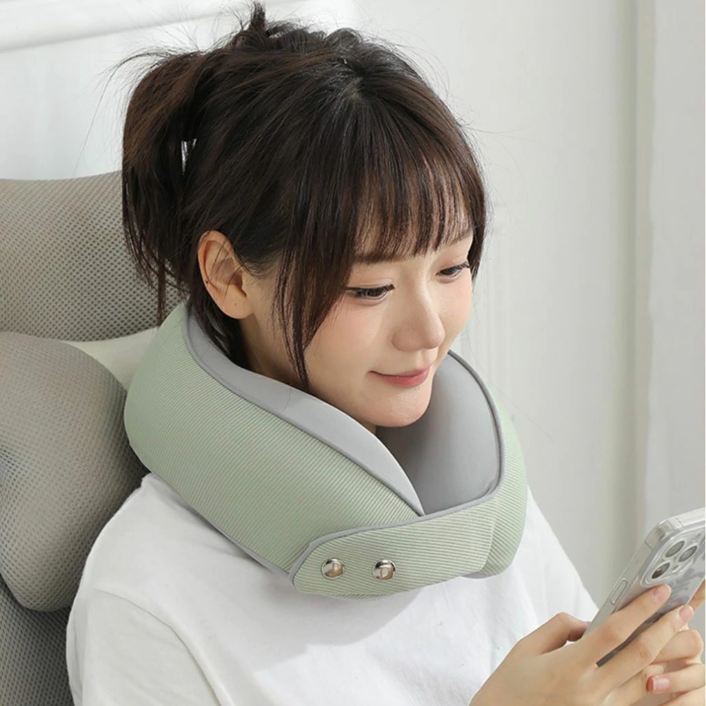 Almohada De Viaje C/antifaz & Tapones Para Los Oídos + Bolsa De Almacenamiento - Imagen 2