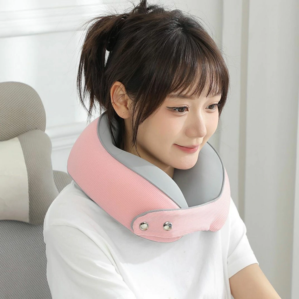 Almohada De Viaje C/antifaz & Tapones Para Los Oídos + Bolsa De Almacenamiento - Imagen 3