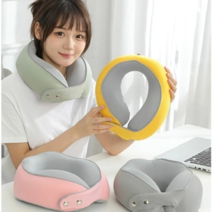 Almohada De Viaje C/antifaz & Tapones Para Los Oídos + Bolsa De Almacenamiento