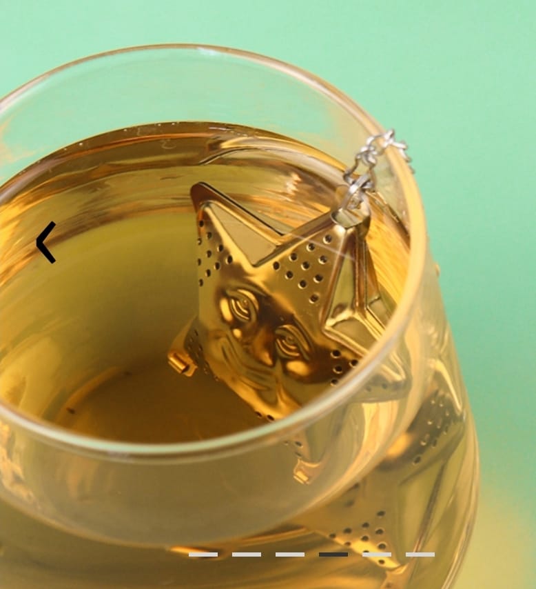 Filtro/infusor De Té En Hebras De Acero Inox Diseño Estrella - Plateada - Imagen 5