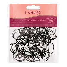 Elast Silicona Para El Pelo Negro  X100 Unid