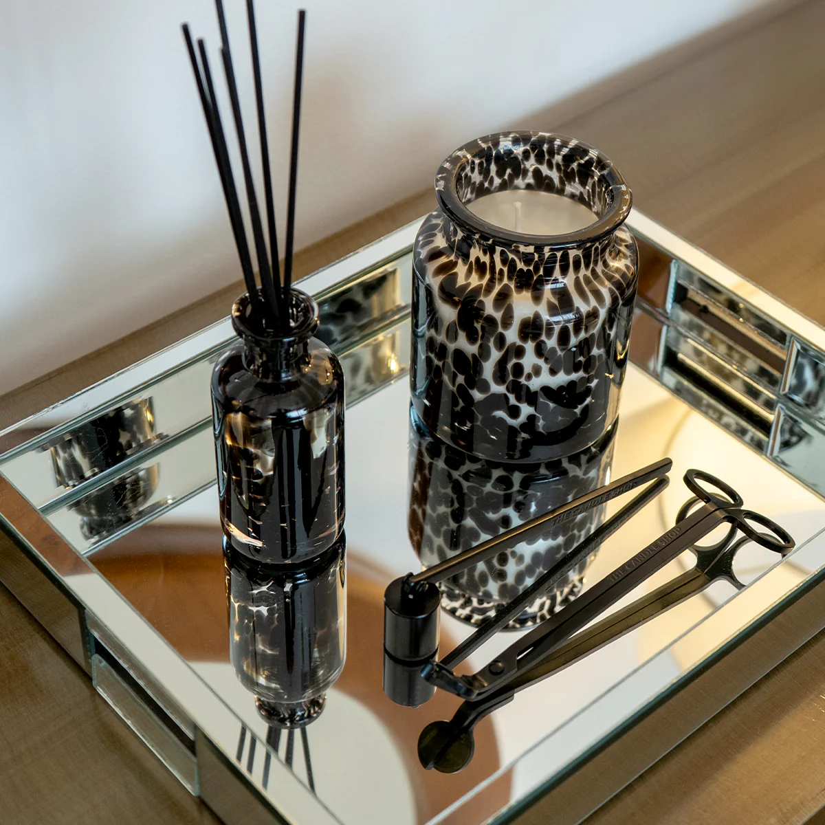 Articulo De Vidrio Difusor Carey Negro S