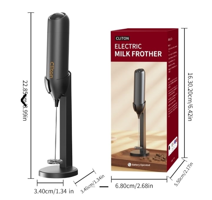 Batidor Eléctrico Espumador De Leche/café + Soporte Y Usb - Imagen 2