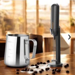 Batidor Eléctrico Espumador De Leche/café + Soporte Y Usb