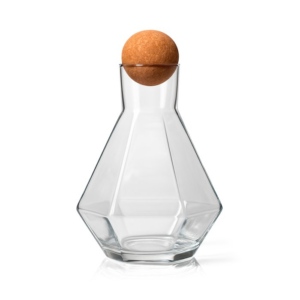 Botella De Vidrio Diamond Con Tapa Esferica De Corcho 1.3 L