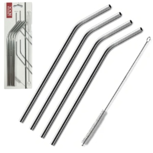 Set X4 Sorbetes De Acero Inox Con Limpiador