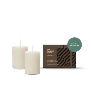 Vela Votiva Cedro Verbena X2