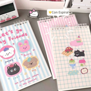 Cuaderno A5 Anotador Cute Friends
