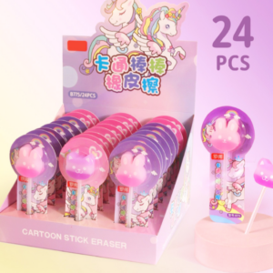 Goma De Borrar En Forma Chupetin Conejo & Gatito