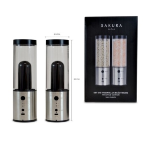 Molinillos Electricos De Sal Y Pimienta 20 Cms