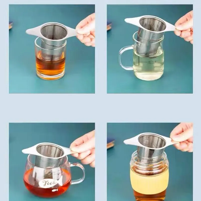 Filtro/infusor Para Cafe Y Te En Hebras De Acero Con Tapa De Acero - Imagen 3