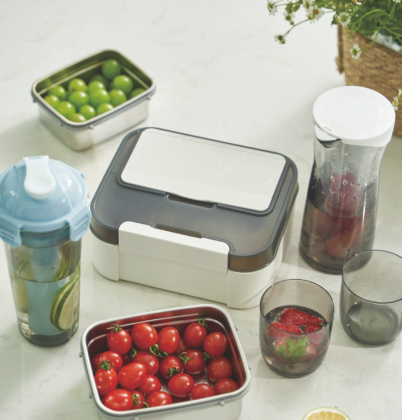 Táper De Plástico Rectangular Con Divisiones Y Gel Refrigerante Msure Glacier Box - 1500ml - Imagen 2