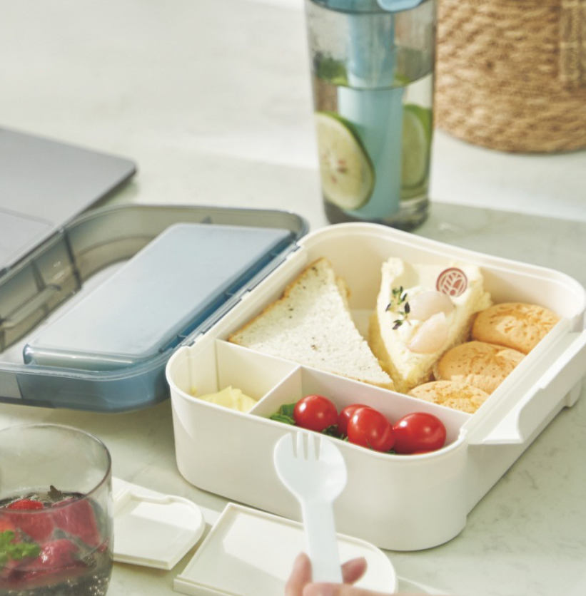 Táper De Plástico Rectangular Con Divisiones Y Gel Refrigerante Msure Glacier Box - 1500ml - Imagen 4