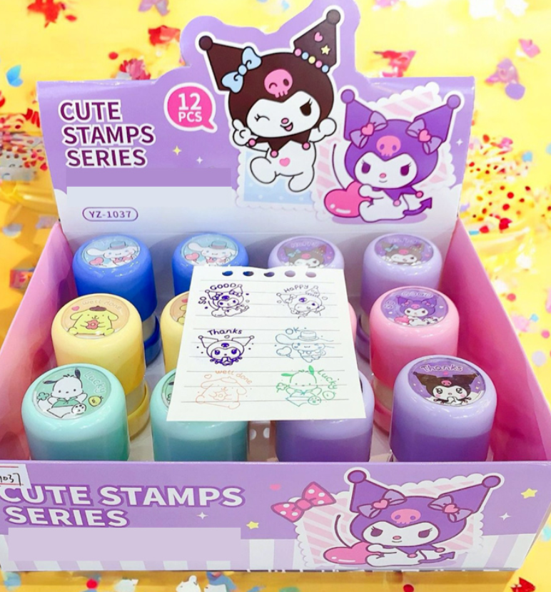 Sellos De Colores Cute Stamps Personajes Animados - Imagen 2
