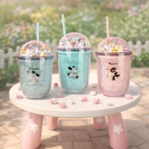 Vaso Acrilico Efecto Ice + Sorbete Playing - 350 Ml