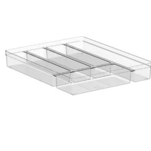 Organizador De Cubiertos Con 5 Secciones Clear Fresh