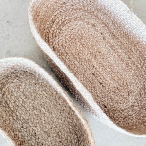 Organizador De Yute Set/2 Oval