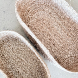 Organizador De Yute Oval Pequeño