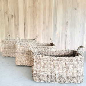 Organizador De Seagrass Rectangular Grandes - P